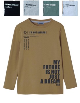 REMERA NENE MANGA LARGA ESTAMPA 'MY FUTURE ...'. GRUNY