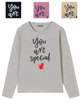 REMERA NENA MANGA LARGA ESTAMPA 'YOU ARE SPECIAL'. GRUNY