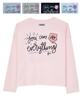 REMERA NENA MANGA LARGA ESTAMPA ' EVERYTHING'. GRUNY