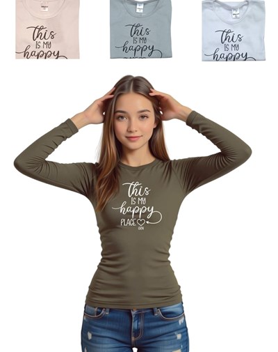 REMERA MANGA LARGA PARA NENA EN RIB DE ALGODÓN. GRUNY