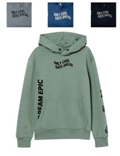 CANGURO NENE FRISA  CON CAPUCHA, ESTAMPA 'ONLY COOL DAYS AHEAD. GRUNY