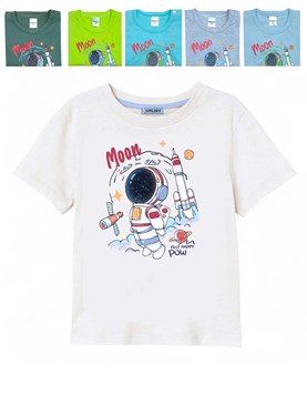 REMERA MANGA CORTA ASTRONAUTA PARA BEBE. GRUNY