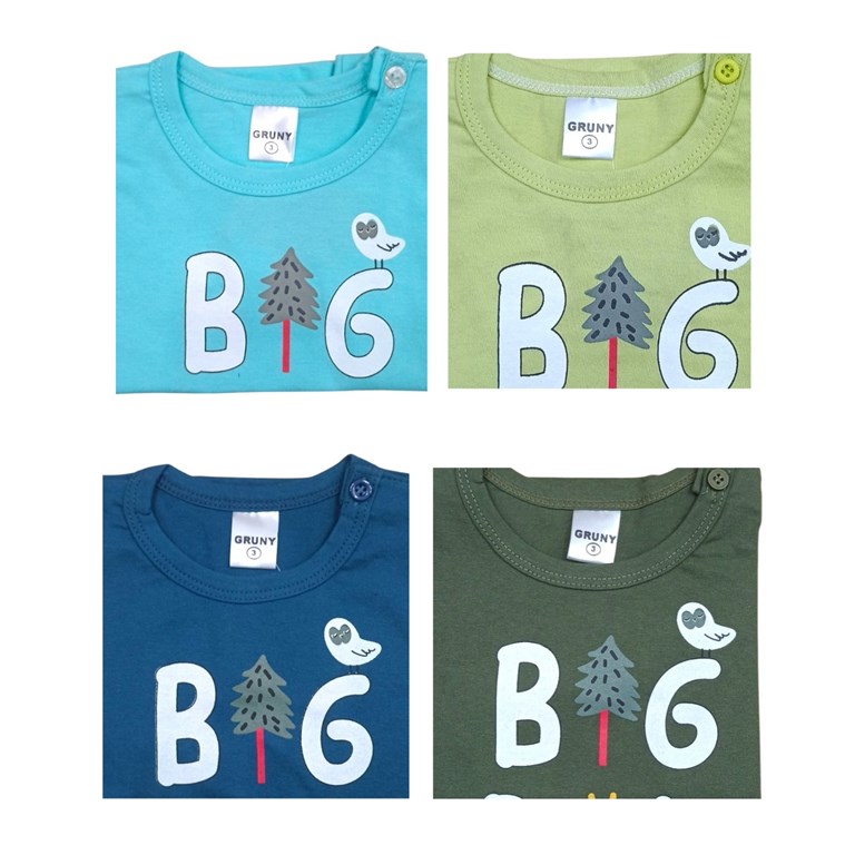 REMERA MANGA CORTA PARA BEBE ESTAMPA 'BIG BOY'. GRUNY