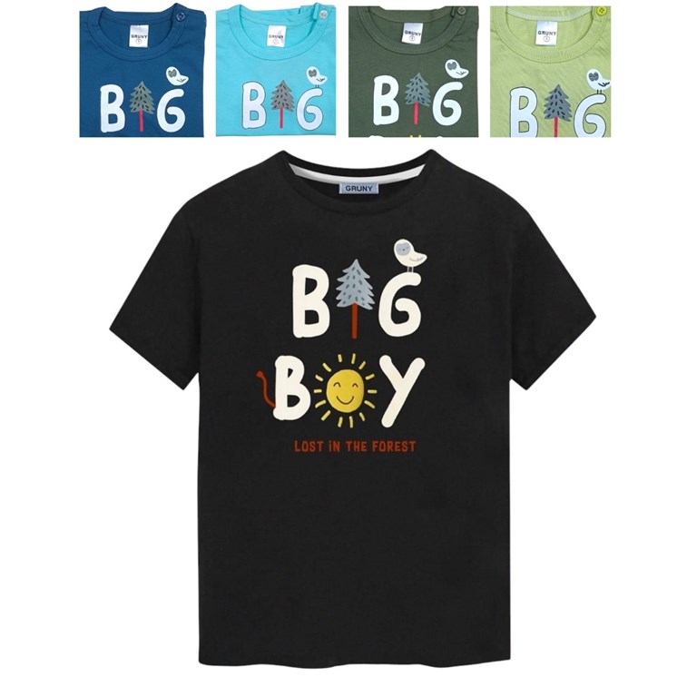 REMERA MANGA CORTA PARA BEBE ESTAMPA 'BIG BOY'. GRUNY