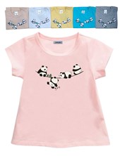 REMERA MANGA CORTA PARA BEBA ESTAMPA OSOS PANADA. GRUNY