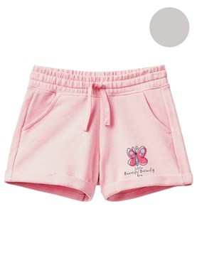 Short de beba en algodon rustico para beba estampa butterfly.Gruny