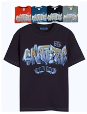 Remera manga corta para nene estampa skateepic.Gruny