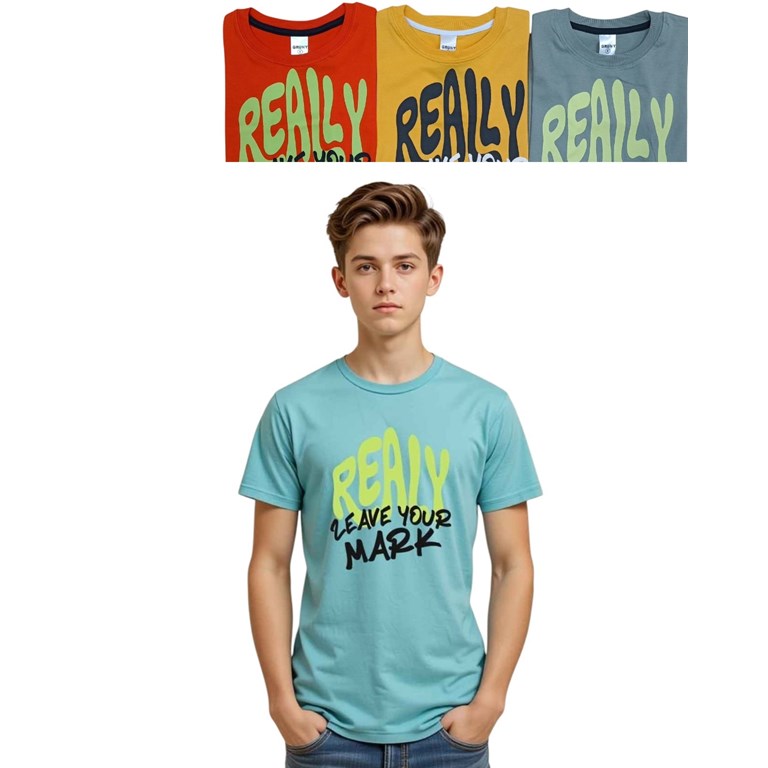 REMERA MANGA CORTA PARA NIÑO ESTAMAP 'REALY'. GRUNY