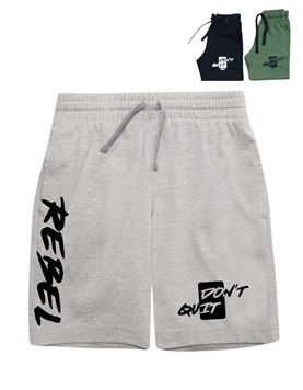 SHORT RUSTICO NIÑO ESTAMPA 'REBEL'. GRUNY.