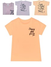 REMERA NNA MANGA CORTA ESTAMPA GRENTE Y ESPALDA. GRUNY