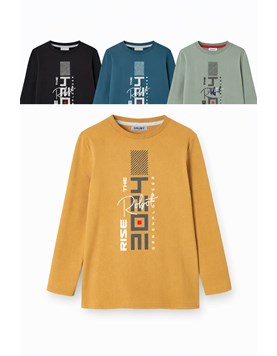 REMER AMANGA LARGA PARA NENE, ESTAMPA 'THE ROBOT'. GRUNY