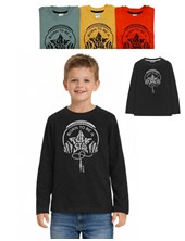 REMERA NENE MANGA LARGA JERSEY ESTAMPA CENTRAL ROCK STAR. GRUNY