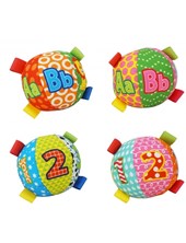 Peluche pelota con letras y numeros 4'.Woody toys