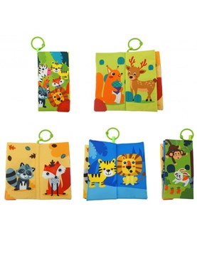 LIBRO DIDACTICO, ESTAMPA ANIMALITOS, COLORES SURTIDOS. WOODY TOYS