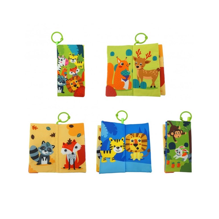 LIBRO DIDACTICO, ESTAMPA ANIMALITOS, COLORES SURTIDOS. WOODY TOYS