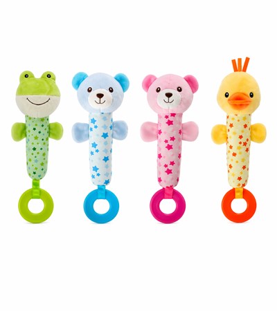 SONAJERO 11' ANIUMALITOS CON MORDILLO. WOODY TOYS
