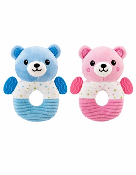 SONAJERO 5.5' ANIMALITOS CON MORDILLO. WOODY TOYS