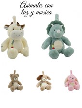 ANIMALITOS 12 ' CON LUZ Y MUSICA. WOODY TOYS