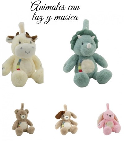 ANIMALITOS 12 ' CON LUZ Y MUSICA. WOODY TOYS