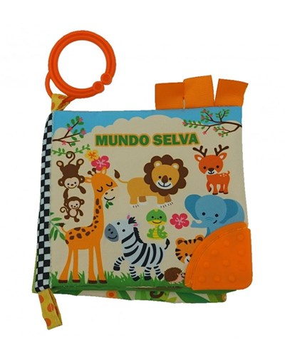 LIBRITO 6' ESTAMPADO SELVA. WOODY TOYS