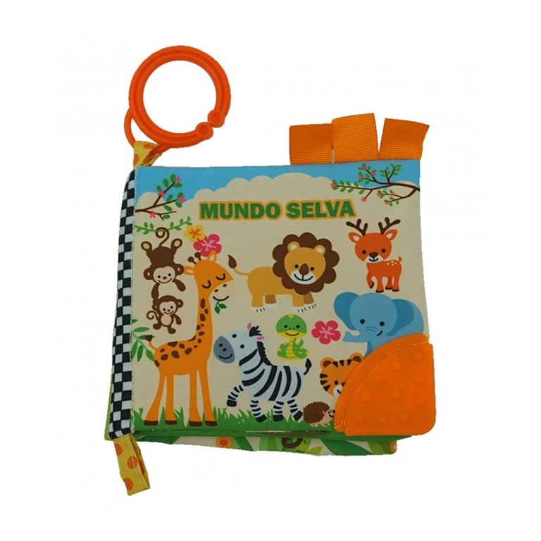 LIBRITO 6' ESTAMPADO SELVA. WOODY TOYS