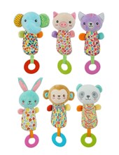 SONAJERO 6' ANIMALITOS CON MORDILLO. WOODY TOYS