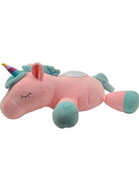 UNICORNIO DURMIENDO CON LUZ Y MUSICA 12'WOODY TOYS