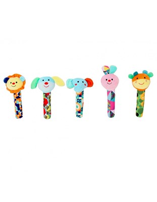 SONAJERO BASTON ANIMALITOS 6 PULGADAS WOODY TOYS