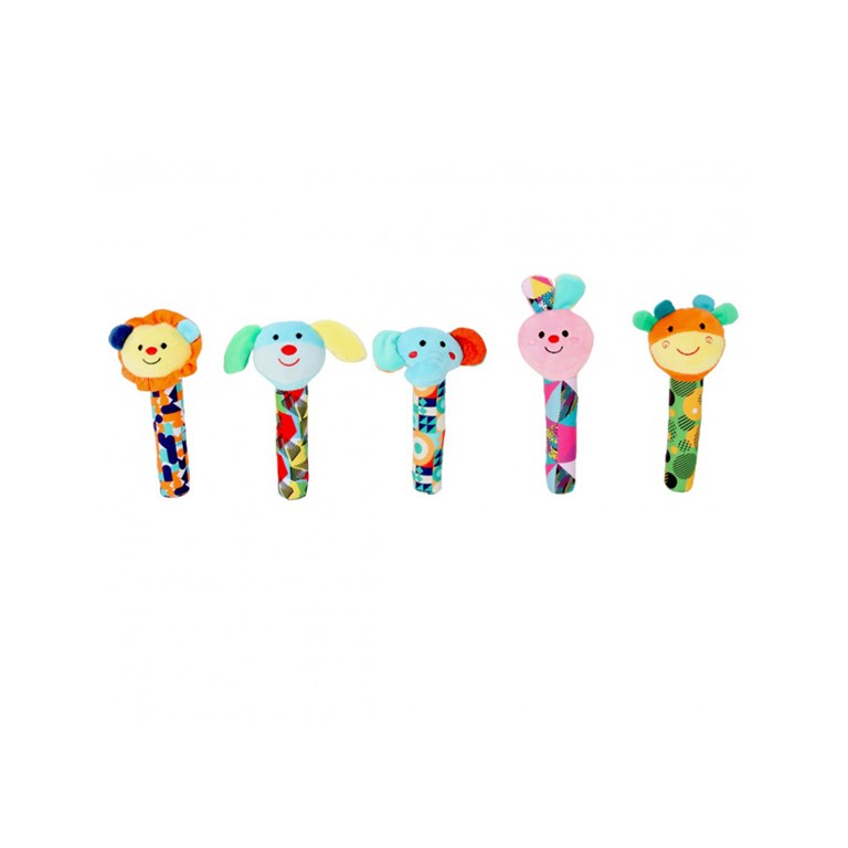 SONAJERO BASTON ANIMALITOS 6 PULGADAS WOODY TOYS