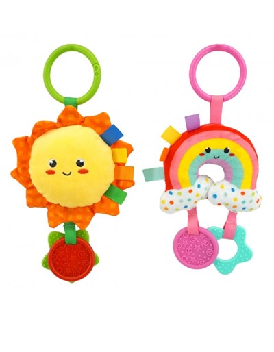 SONAJERO CON ACCESORIOS SOL Y ARCOIRIS WOODY TOYS