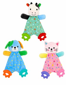 TRAPITO DE APEGO 9' ANIMALITOS CON MORDILLO. WOODY TOYS