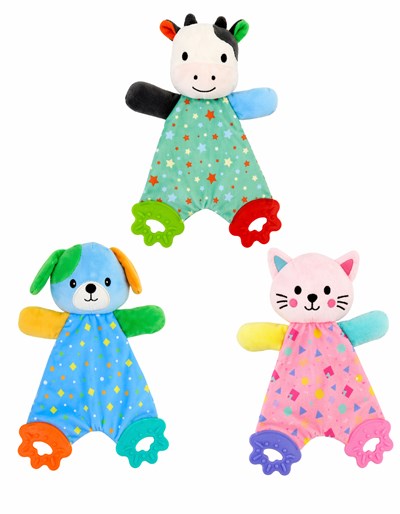 TRAPITO DE APEGO 9' ANIMALITOS CON MORDILLO. WOODY TOYS