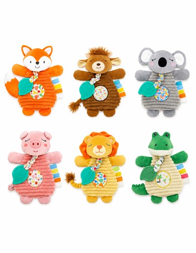 TRAPITO DE APEGO 9' ANIMALITOS CON MORDILO. WOODY TOYS