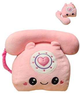 peluche telefono 15' rosa woody toys
