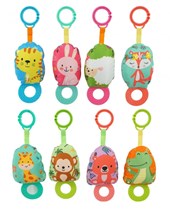 SONAJERO 5' CON MORDILLO, ESTAMPA ANIMALITOS. WOODY TOYS