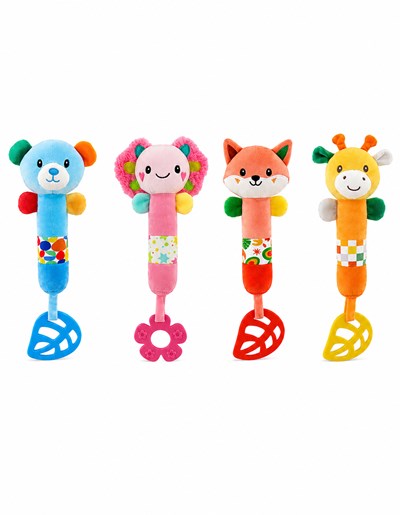SONAJERO 11' PALITOS CON MORFILLO ANIMALITOS.  WOODY TOYS