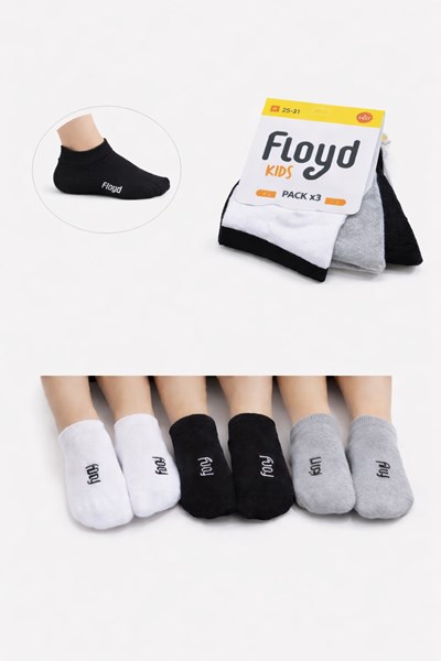 PACK X 3 LISO PARA NENE. COLORES SURTIDOS: BLANCO GRIS Y NEGRO. FLOYD