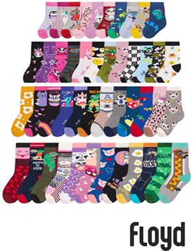 Media termica algodon y lycra con toalla diseños surtidos.Floyd