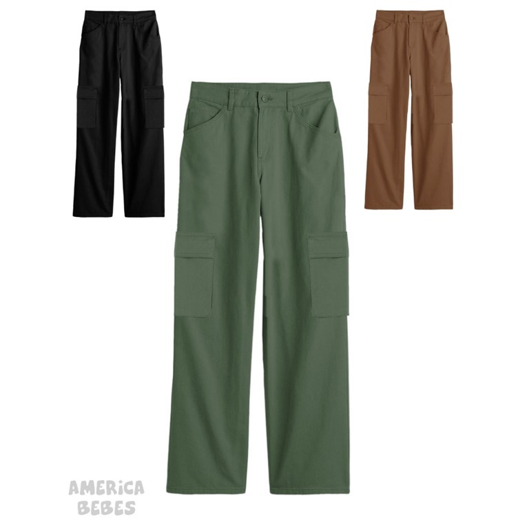 PANTALON NENE GABARDINA  CARGO  RECTO VARIOS COLORES GEPETTO