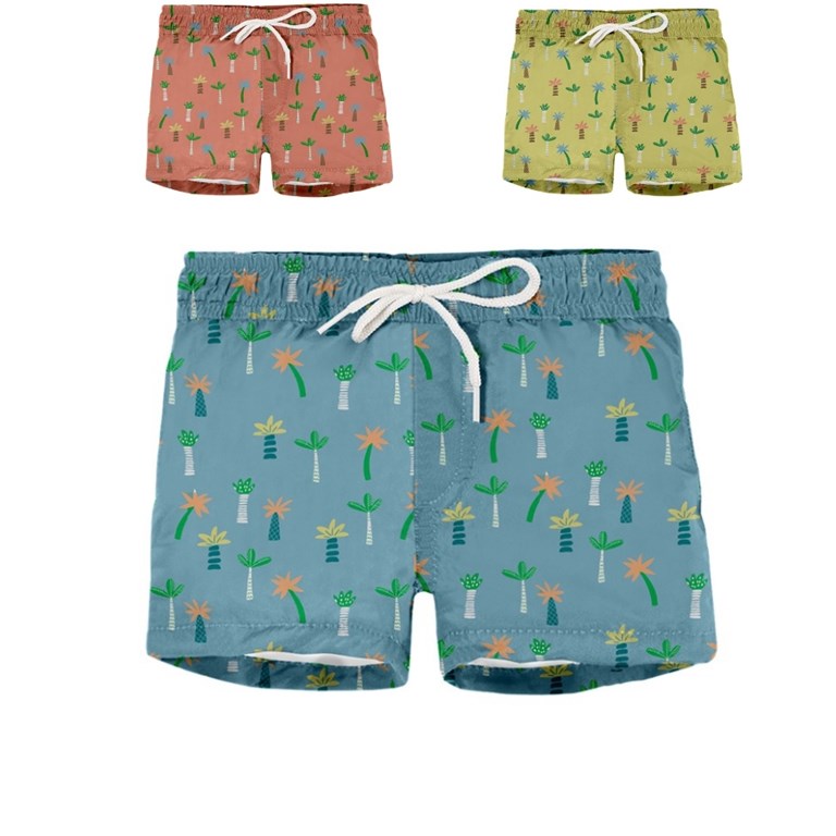 Short de baño bebe estampado 'palmeras' Gepetto