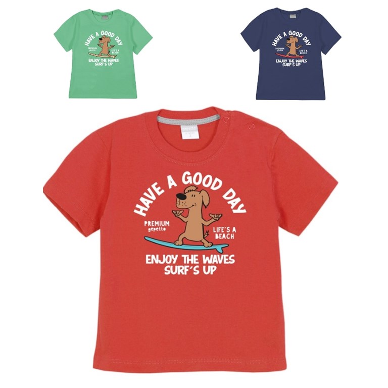 Remera bebe con estampa 'have a good day' Gepetto