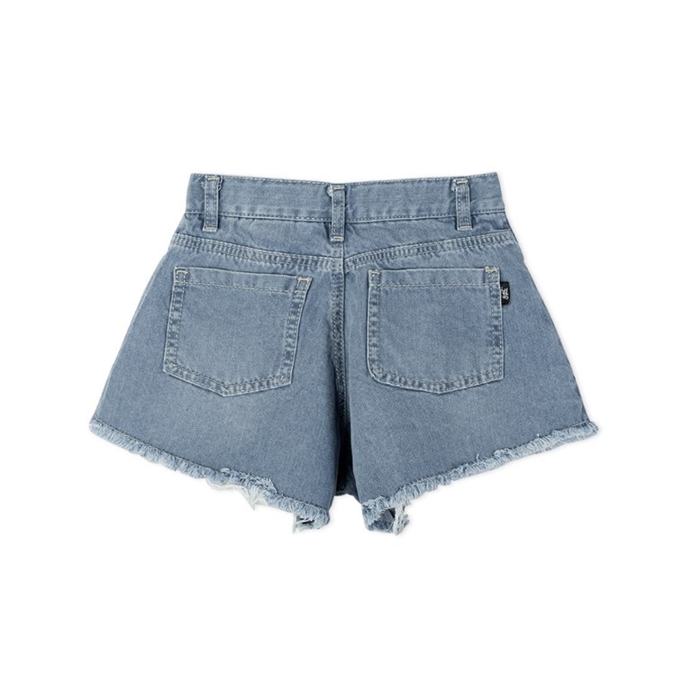 Short nena jean 'campana' desflecado Gepetto