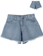 Short nena jean 'campana' desflecado Gepetto