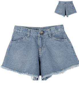 Short nena jean 'campana' desflecado Gepetto