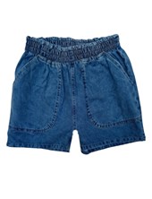 Short nena jean con bolsillos plaqué Gepetto