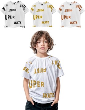 Remera oversize nene estampada 'maxi letras' Gepetto