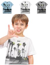 Remera nene con estampa 'fotográfica skater' Gepetto