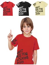 Remera nene con estampa manga y frente 'what are you looking for?' Gepetto