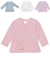 remera manga larga beba oso y flores gepetto