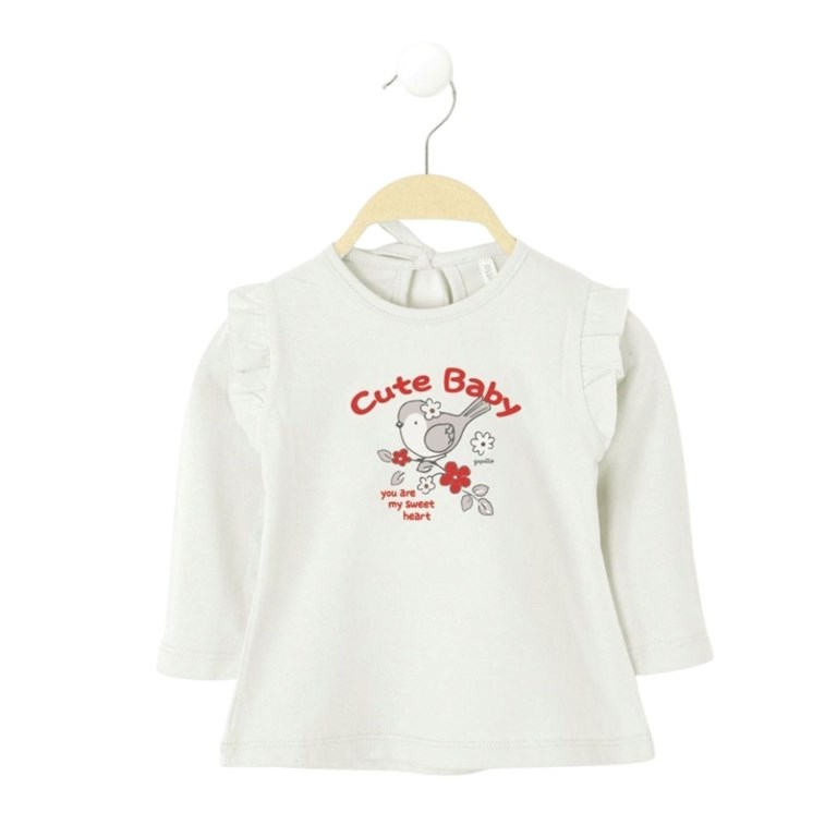 Remera manga larga de beba estampada gepetto